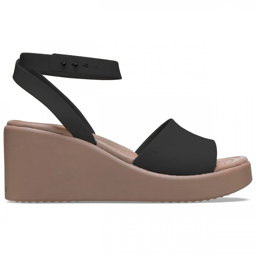 Сандалии Crocs Brooklyn Ankle Strap Wedge, черный