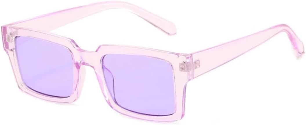 

Солнцезащитные очки для мужчин и женщин - защита UV400 - маленькая оправа, леопардовый черный цвет линз, цветные, для занятий спортом на открытом воздухе и вождения DSVIGF, Purple-purple