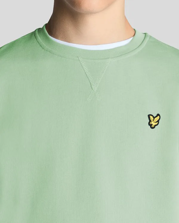 Толстовка с круглым вырезом Lyle & Scott, Turquoise Shadow — фото 4