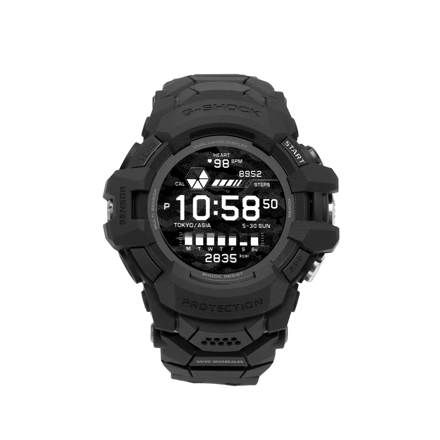 

CASIO Часы Men G-SQUAD Series Black Watch GSW-H1000-1AJR, Black Dial