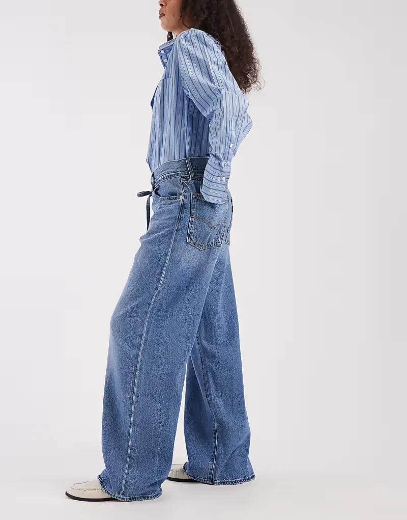Джинсы Levis XL прямого кроя с завязками на талии Levi's, синий — фото 2