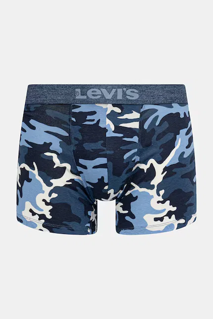 Боксеры хлопковые с эластаном 2 шт Levi's, синий — фото 2