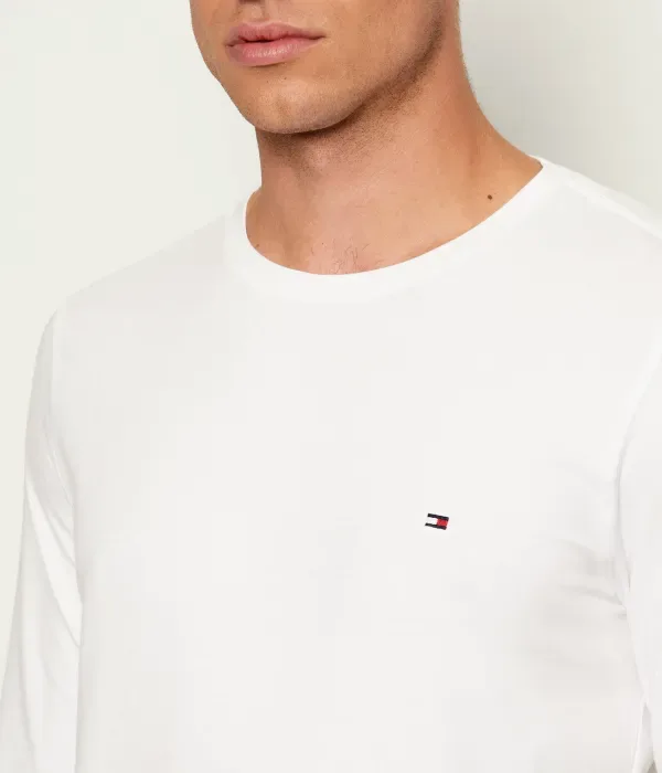 Лонгслив slim fit Tommy Hilfiger, белый — фото 4