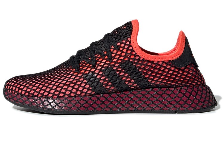

Кроссовки Deerupt Running Unisex Low-top Black/Red Adidas Originals