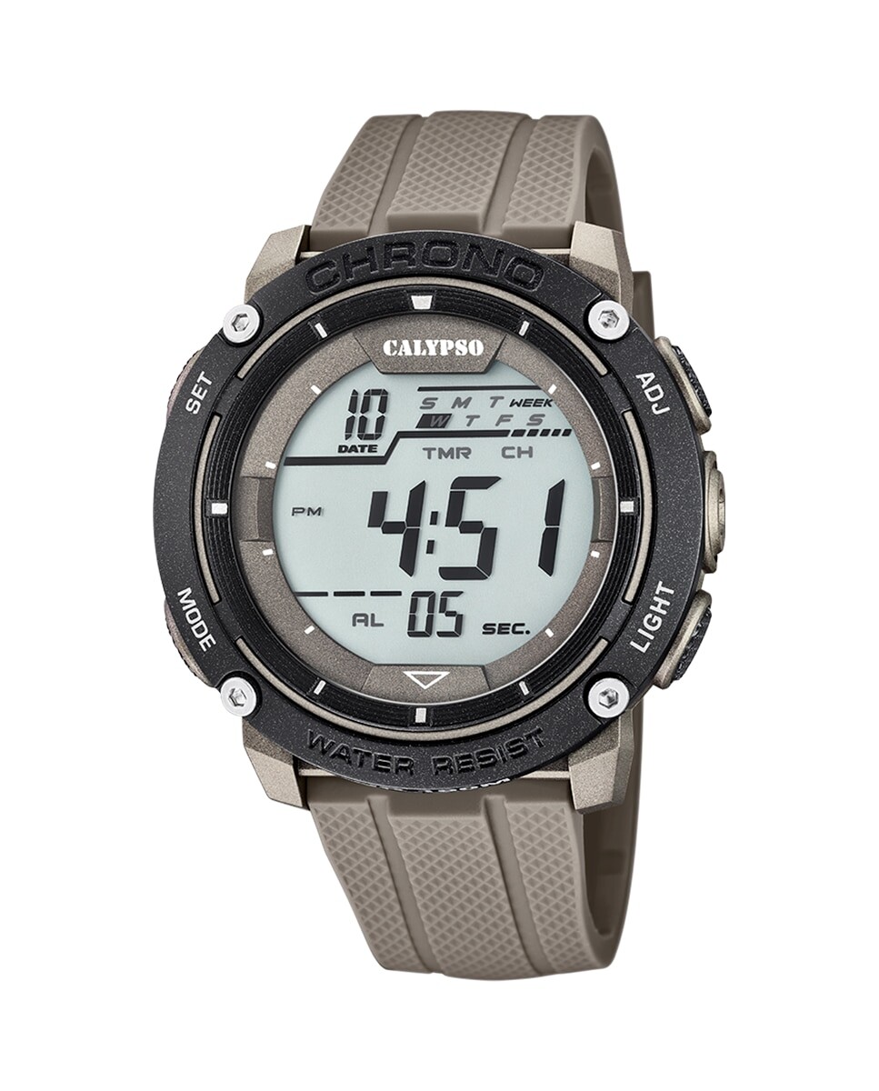 

K5820/1 Digital For Man зеленые резиновые мужские часы Calypso, зеленый