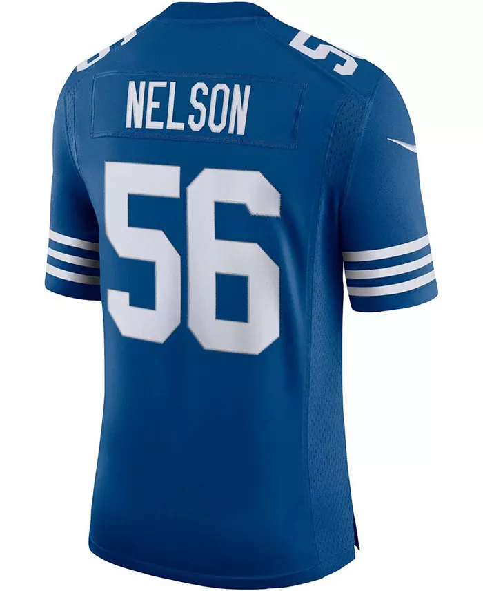 Мужская альтернативная ограниченная джерси Vapor Квентона Нельсона Indianapolis Colts Nike, синий — фото 2