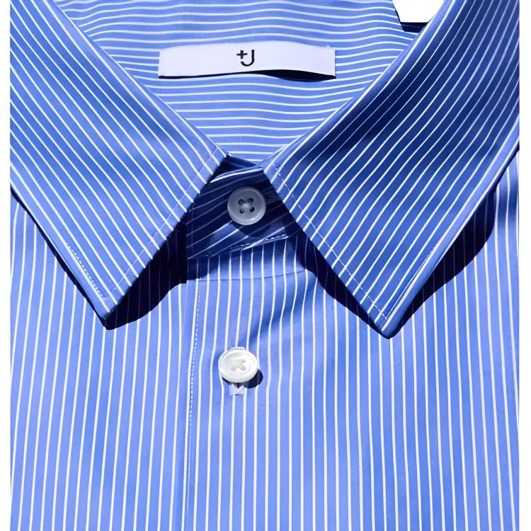 Рубашка Jil Sander мужская синяя UNIQLO, Blue — фото 4