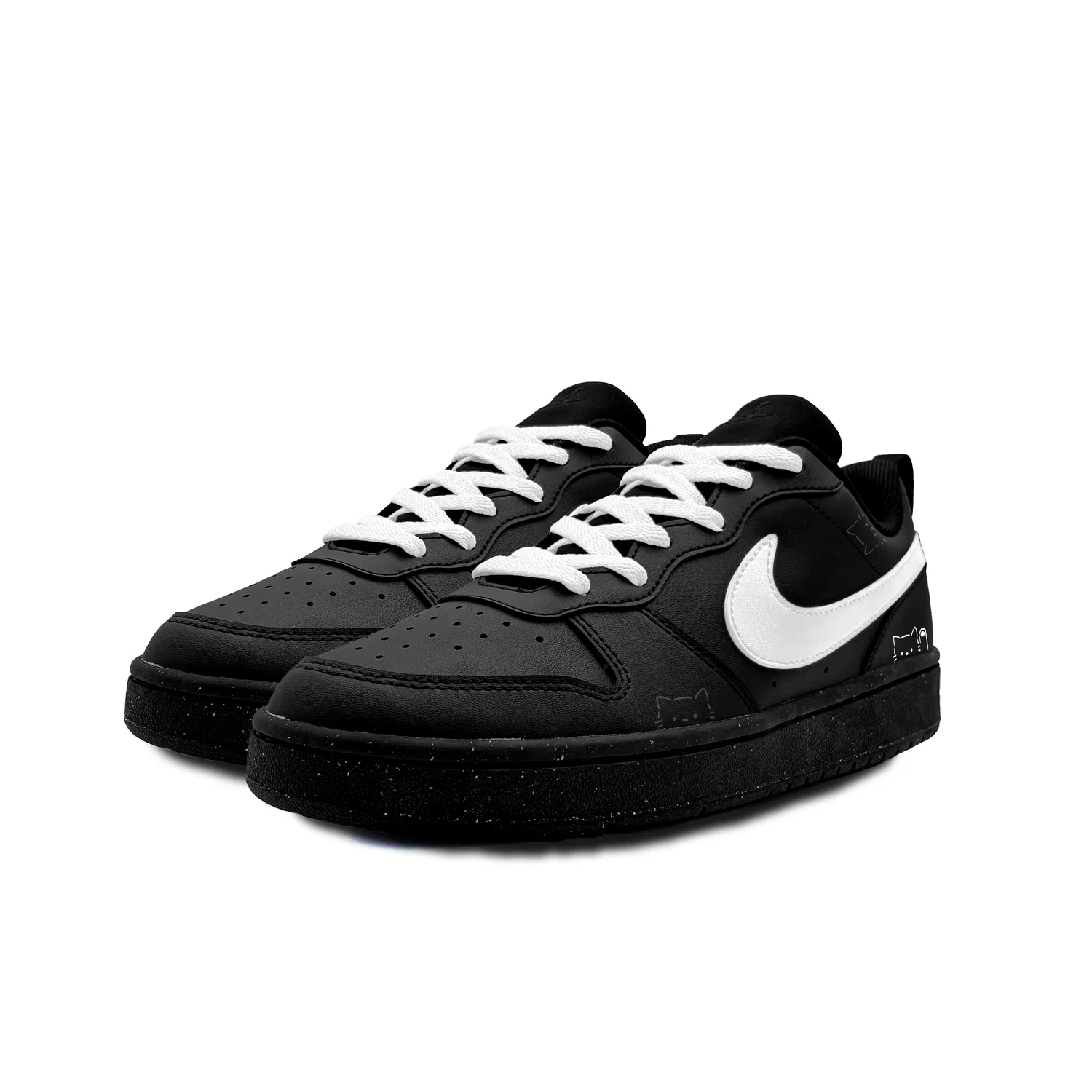Детские кроссовки для скейтбординга Nike Court Borough Black — фото 4