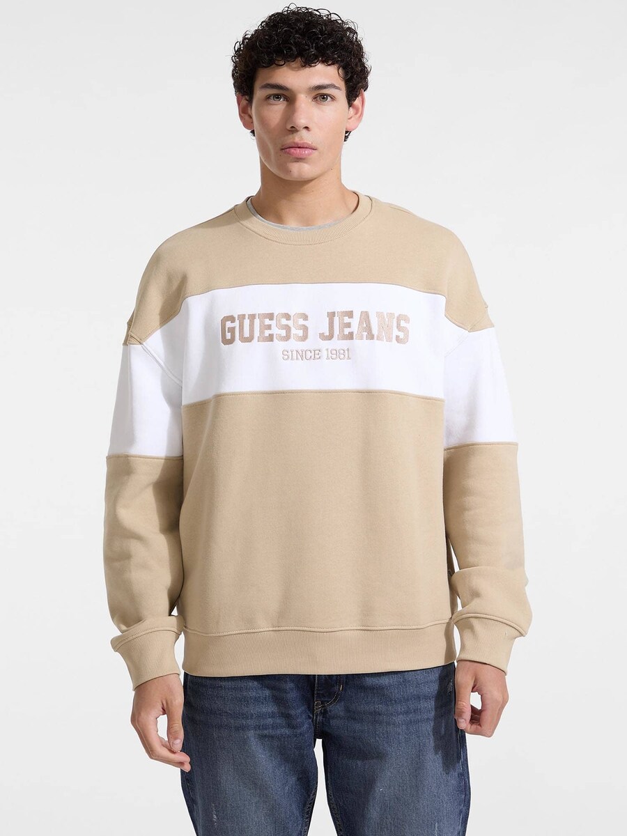 

Толстовка GUESS JEANS Horizont, светло-коричневый