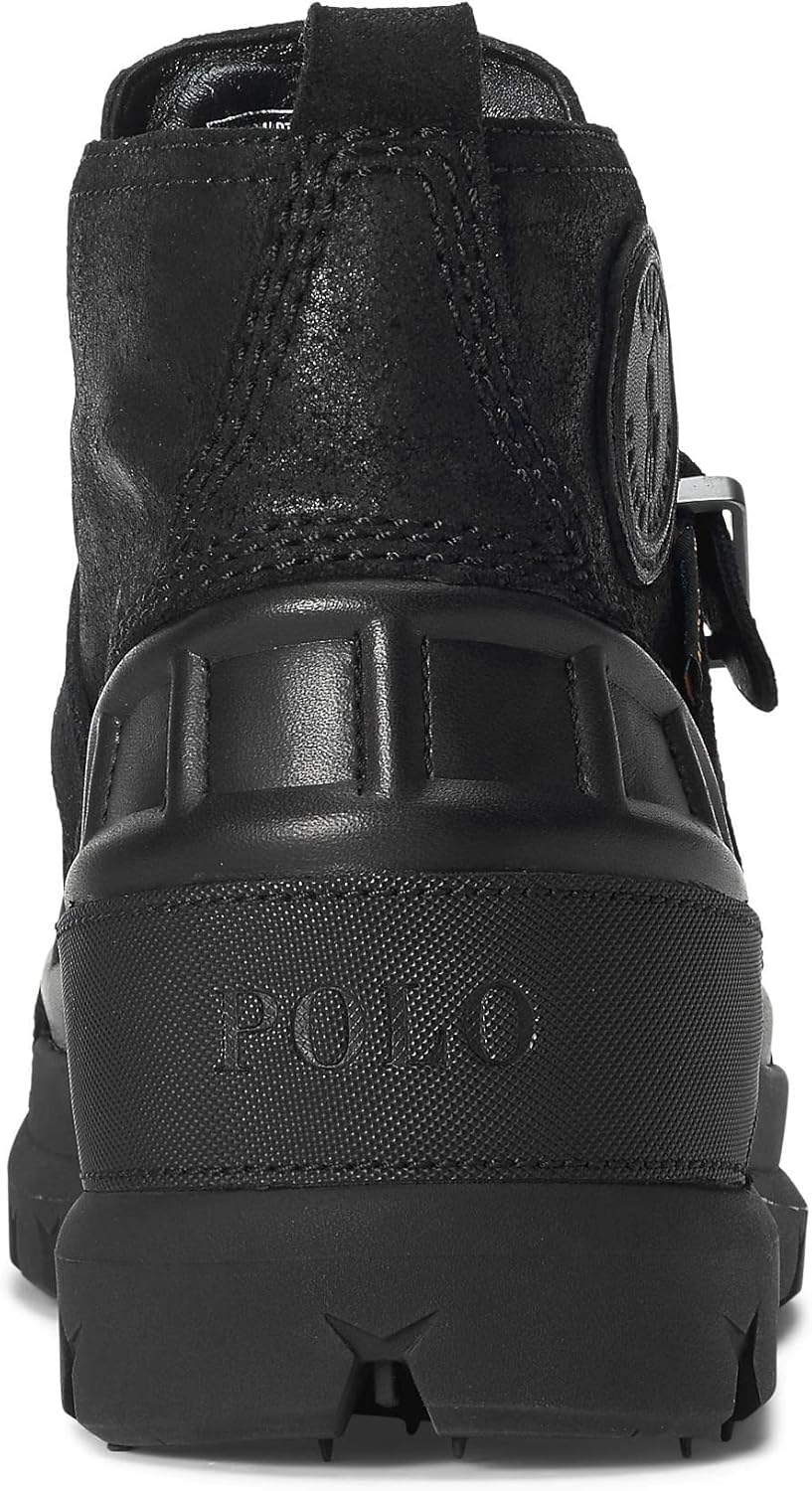 Polo Ralph Lauren мужские модные ботинки Oslo Low mid Cut из замши, Blacks 1 — фото 2