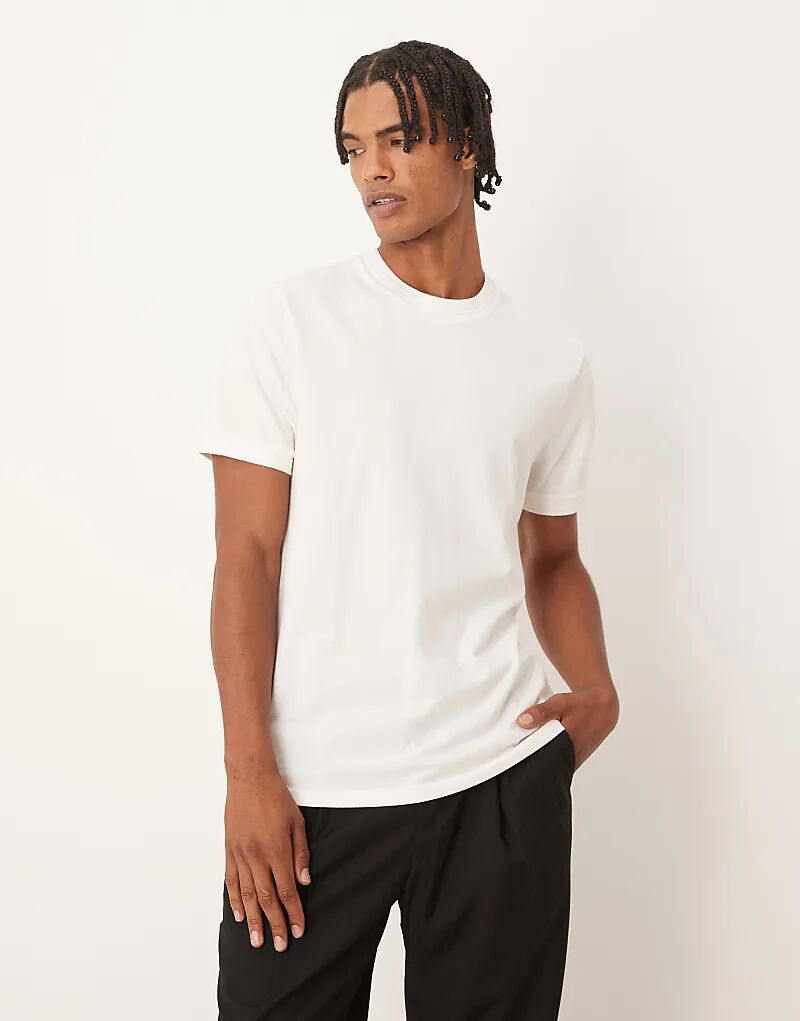 

Футболка с круглым вырезом ASOS DESIGN из светло-серого пике
