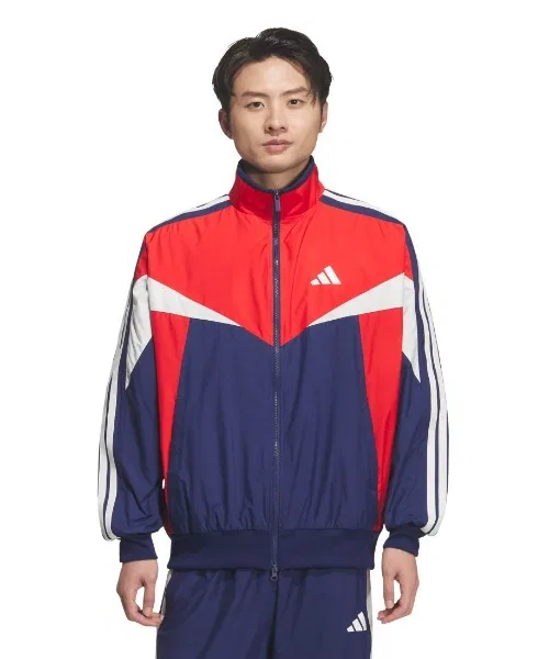 Ветровка adidas Must Have свободного кроя с цветовыми блоками, тёмно-синяя