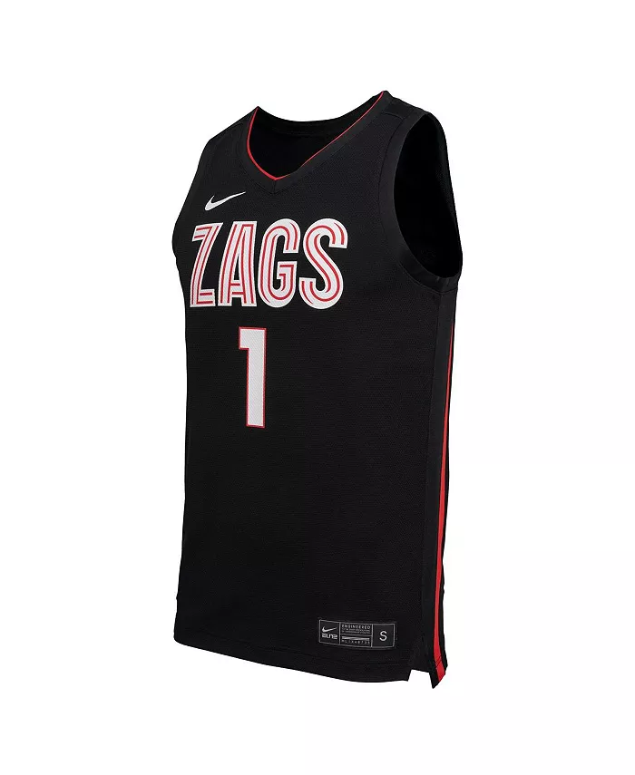 Мужская черная баскетбольная майка-реплика Gonzaga Bulldogs Nike — фото 2