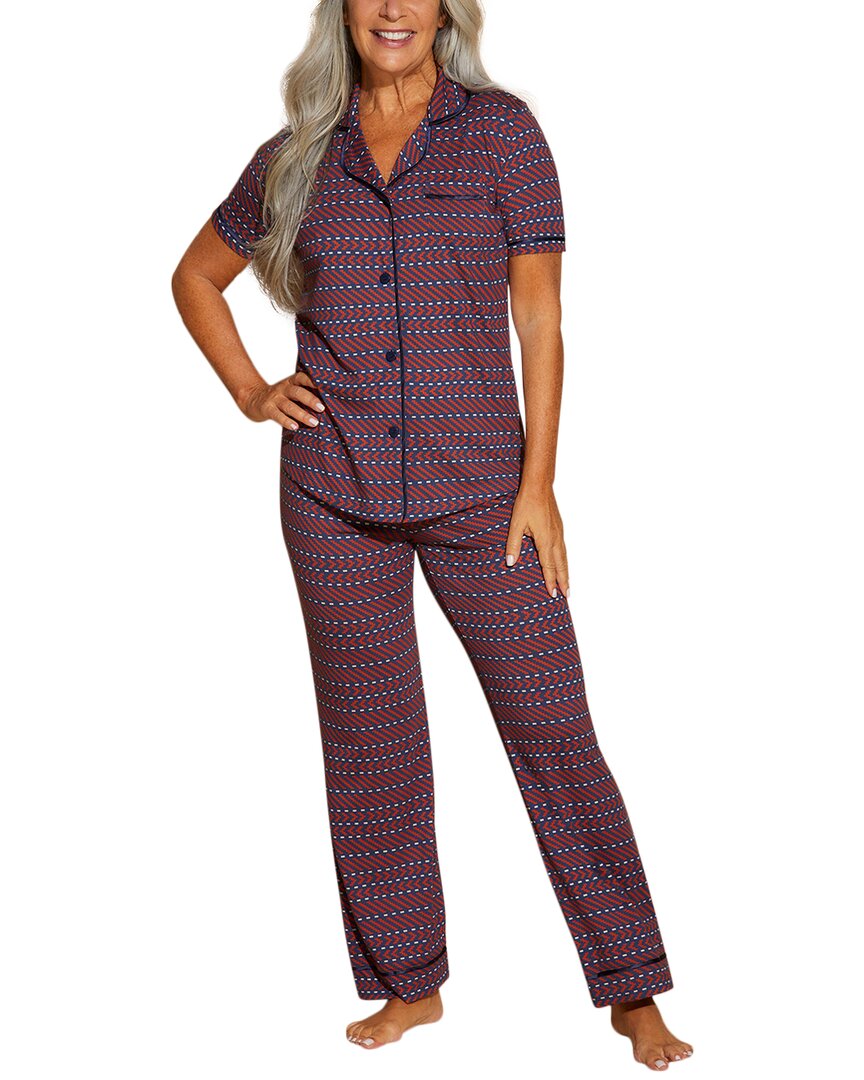 

Пижамный комплект Cosabella Bella Printed Top Pant, синий