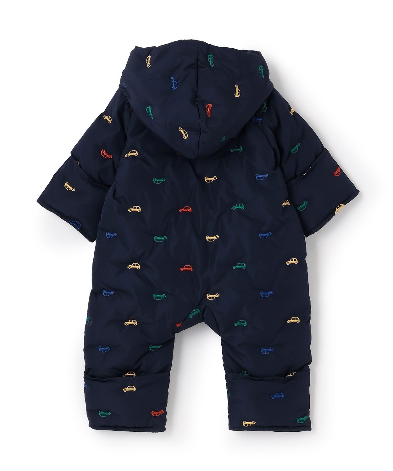 Комбинезон с вышивкой и подкладкой разных расцветок Petit Main, navy blue — фото 4