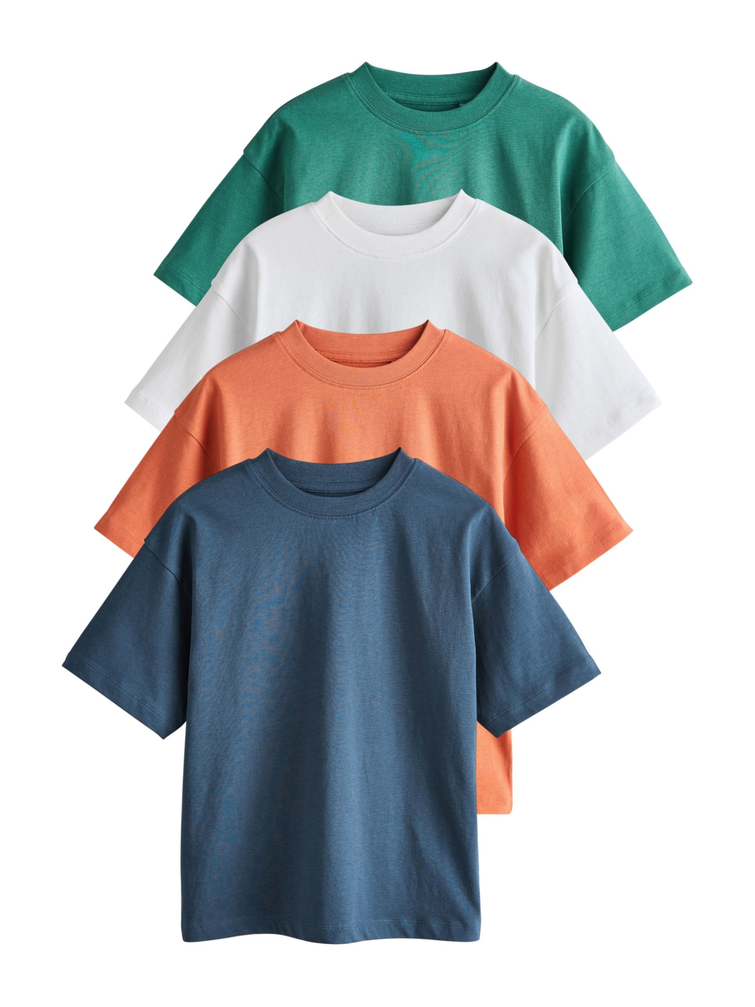 

Next Футболка в цветах Navy, Green, Orange, White