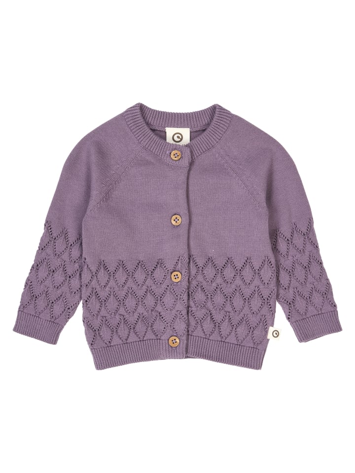 

Детский кардиган цвета сиреневого тумана müsli