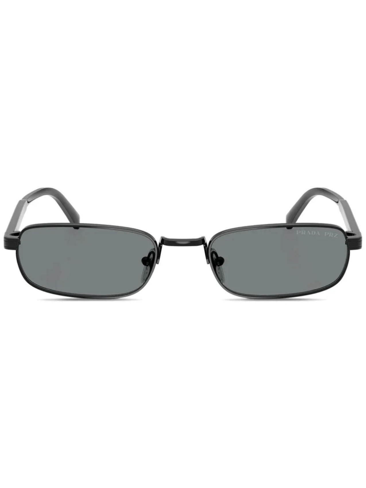 

Prada Eyewear солнцезащитные очки в прямоугольной оправе, черный