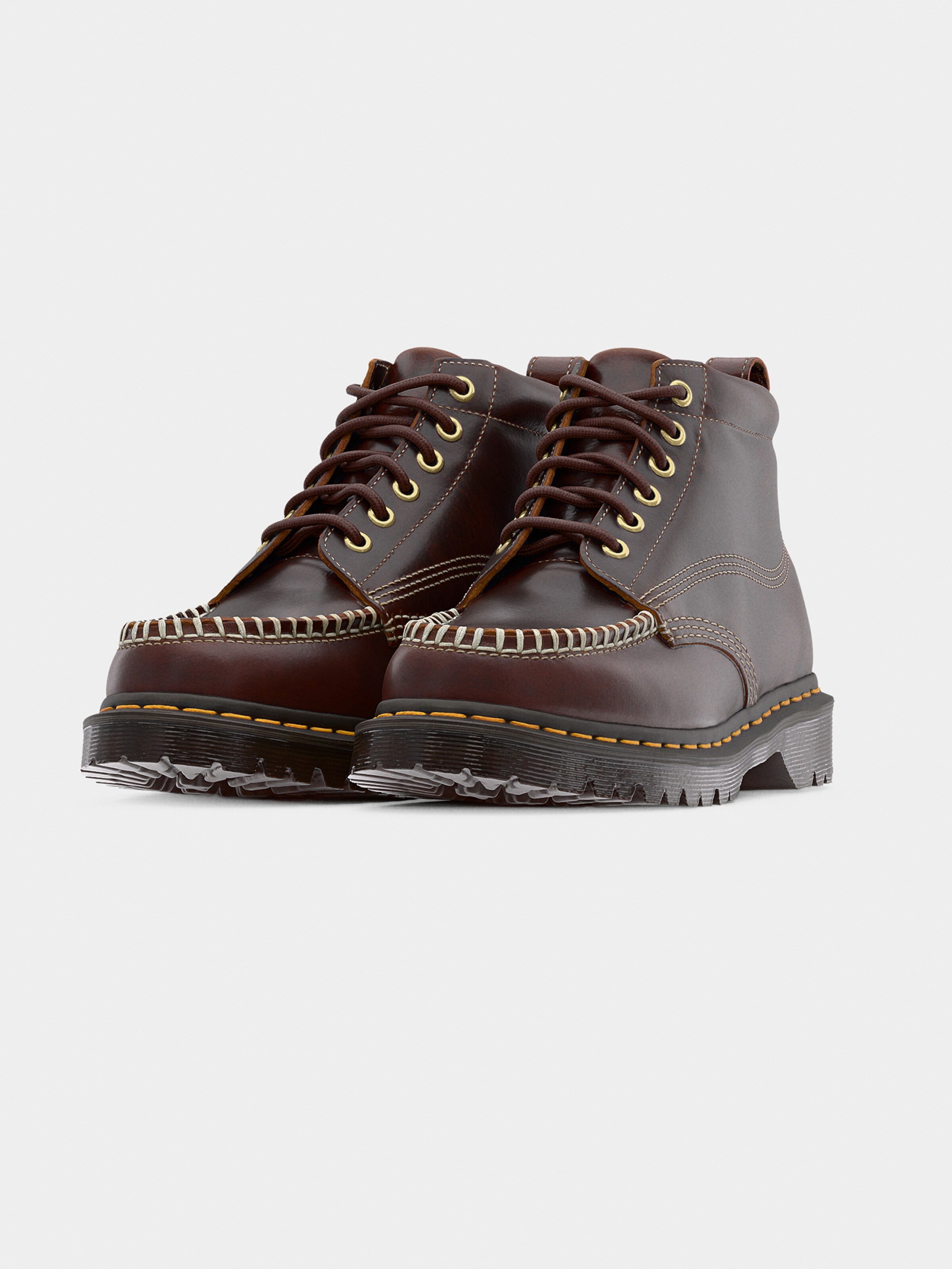 Dr. Martens Ботинки 'Lowell' на шнуровке в коричневом цвете — фото 2