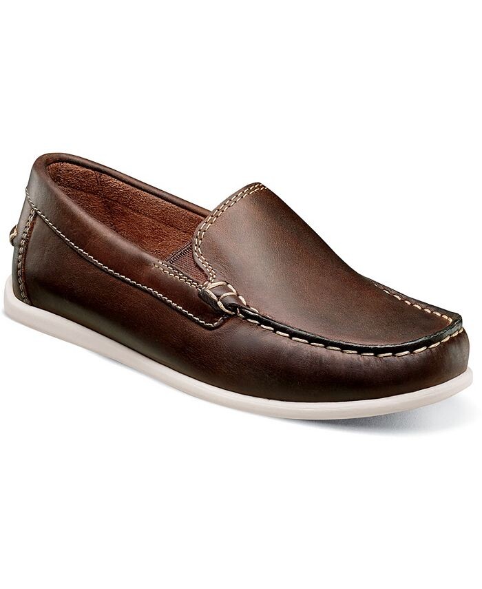 

Венецианские лоферы Big Boys Jasper Moc Toe Venetian Jr. Florsheim, коричневый