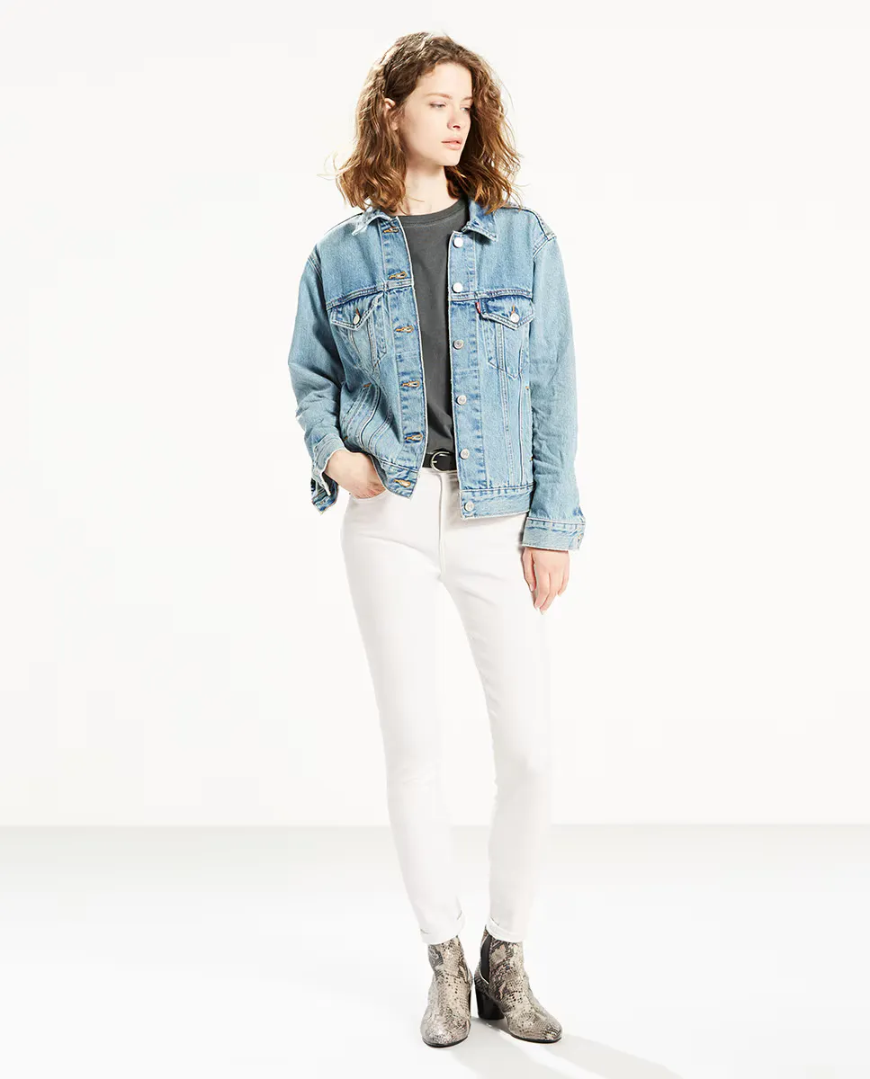 

Женские джинсы скинни с завышенной талией Levi's 721, белый