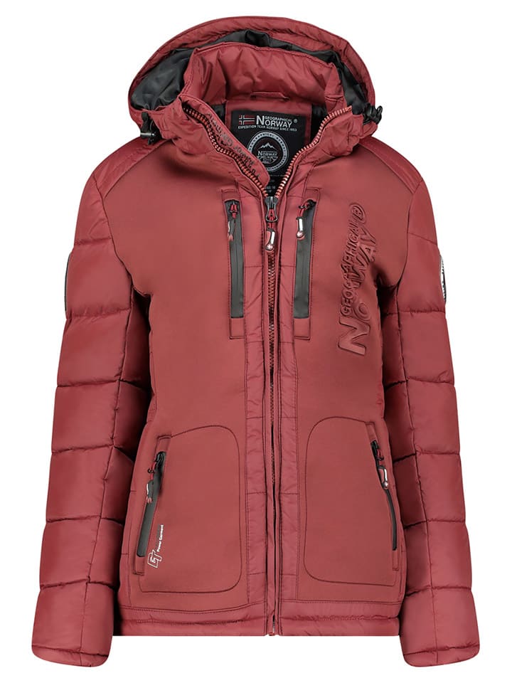 

Пуховик Geographical Norway Winterjacke Beachwood, бордо, Коричневый, Пуховик Geographical Norway Winterjacke Beachwood, бордо