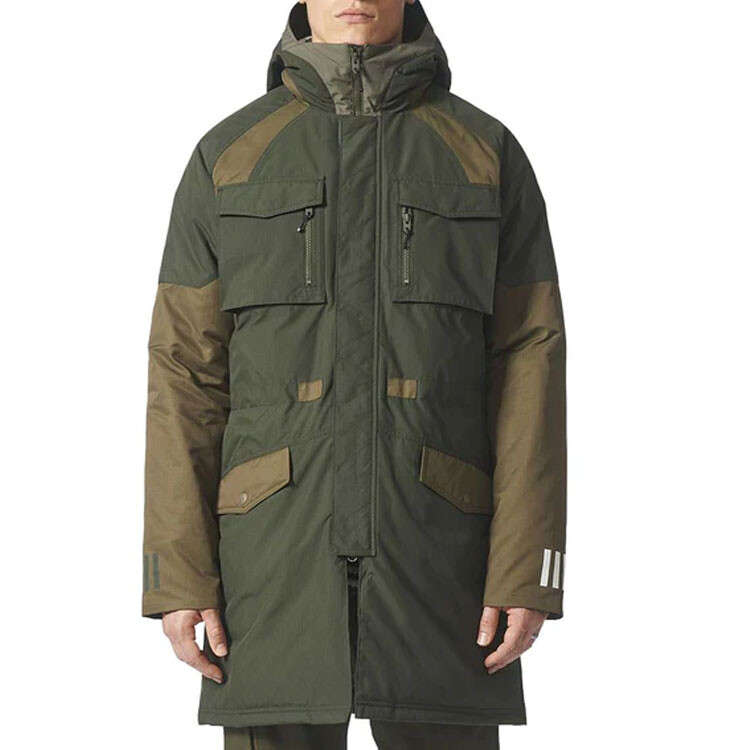 Парка Adidas Original x White Mountaineering Down, зеленый — фото 3