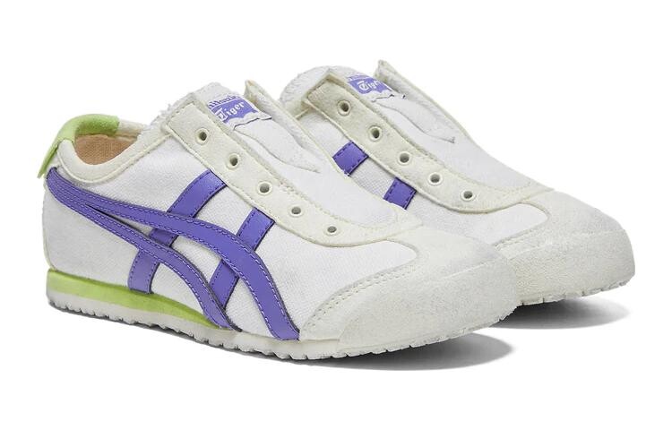 Кроссовки Onitsuka Tiger MEXICO 66 Kids Lifestyle Shoes Kids Low-top Beige/Blue, бежевый/синий — фото 3