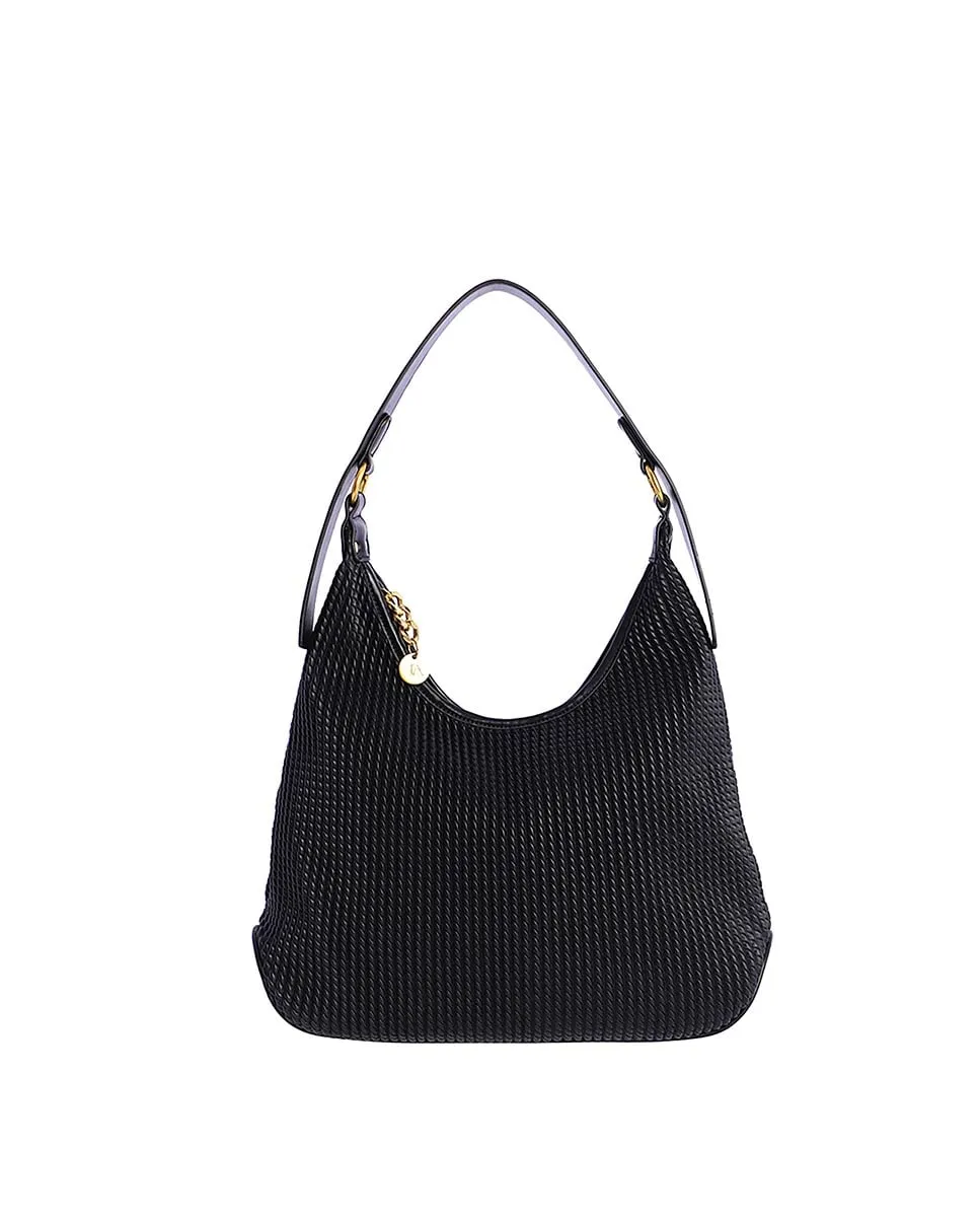 

Женская сумка через плечо Milova черная с молнией Don Algodón