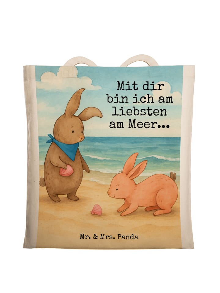 

Mr. & Mrs. Panda Сумка-шоппер с рисунком в виде кроличьей панцири и надписью белого цвета