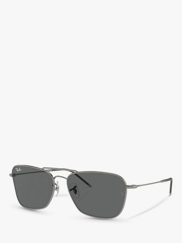

Солнцезащитные очки-авиаторы rbr0102s унисекс caravan reverse Ray-Ban, цвет Gunmetal/Grey