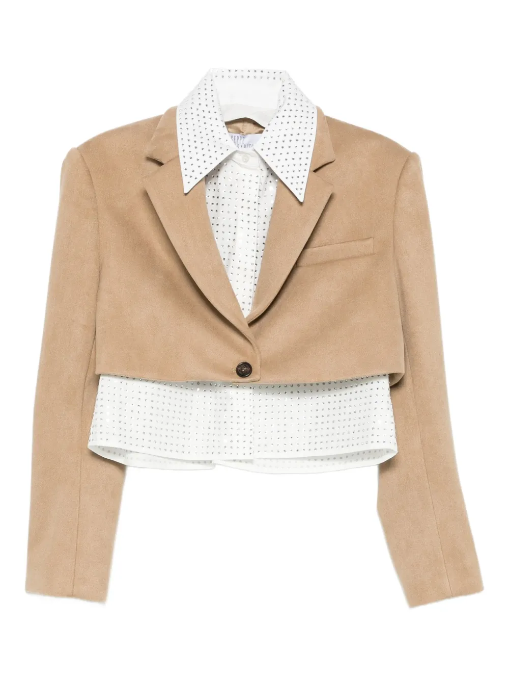 

Укороченный пиджак на пуговицах Giuseppe Di Morabito, нейтральный