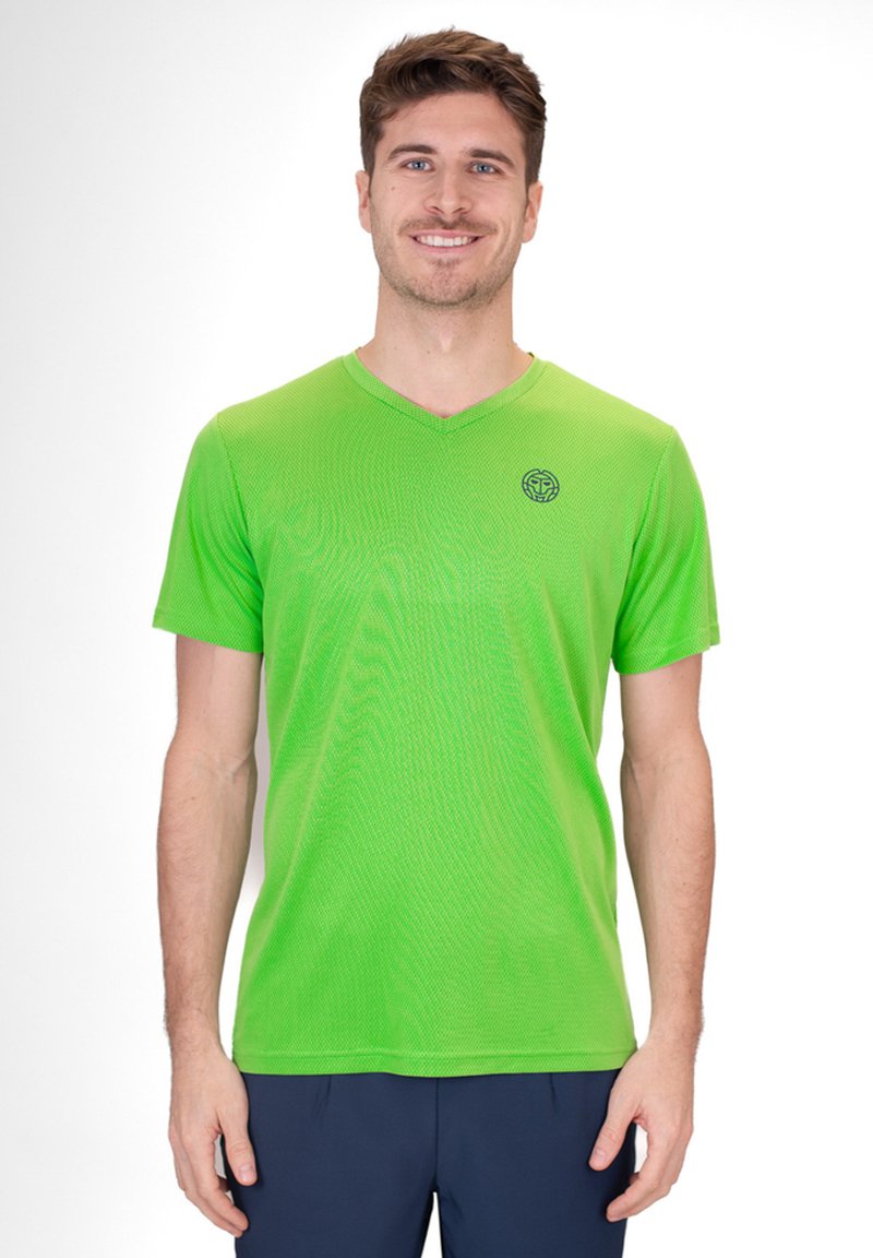 

Спортивная футболка INSIDE OUT V-NECK BIDI BADU, неоновый зеленый