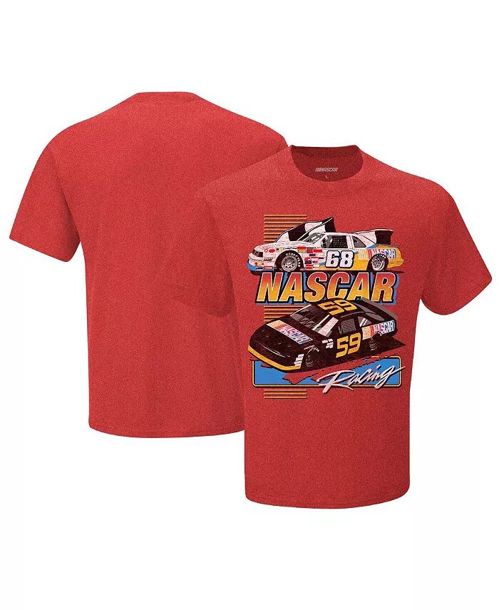 

Мужская футболка NASCAR Racing цвета Heather Red Checkered Flag Sports