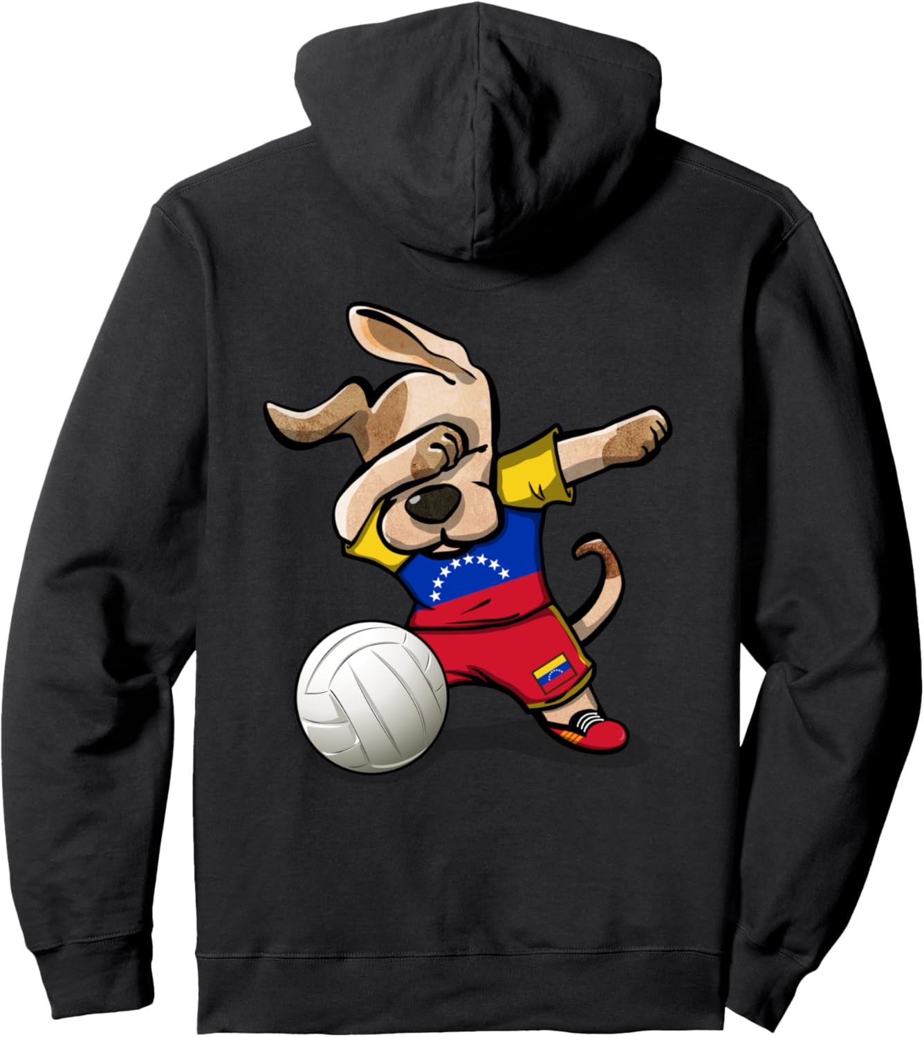 

Забавная собака Венесуэла Волейбол Венесуэла Флаг Венесуэлы - Толстовка для любителей волейбола Teeisle Venezuela Volleyball, черный