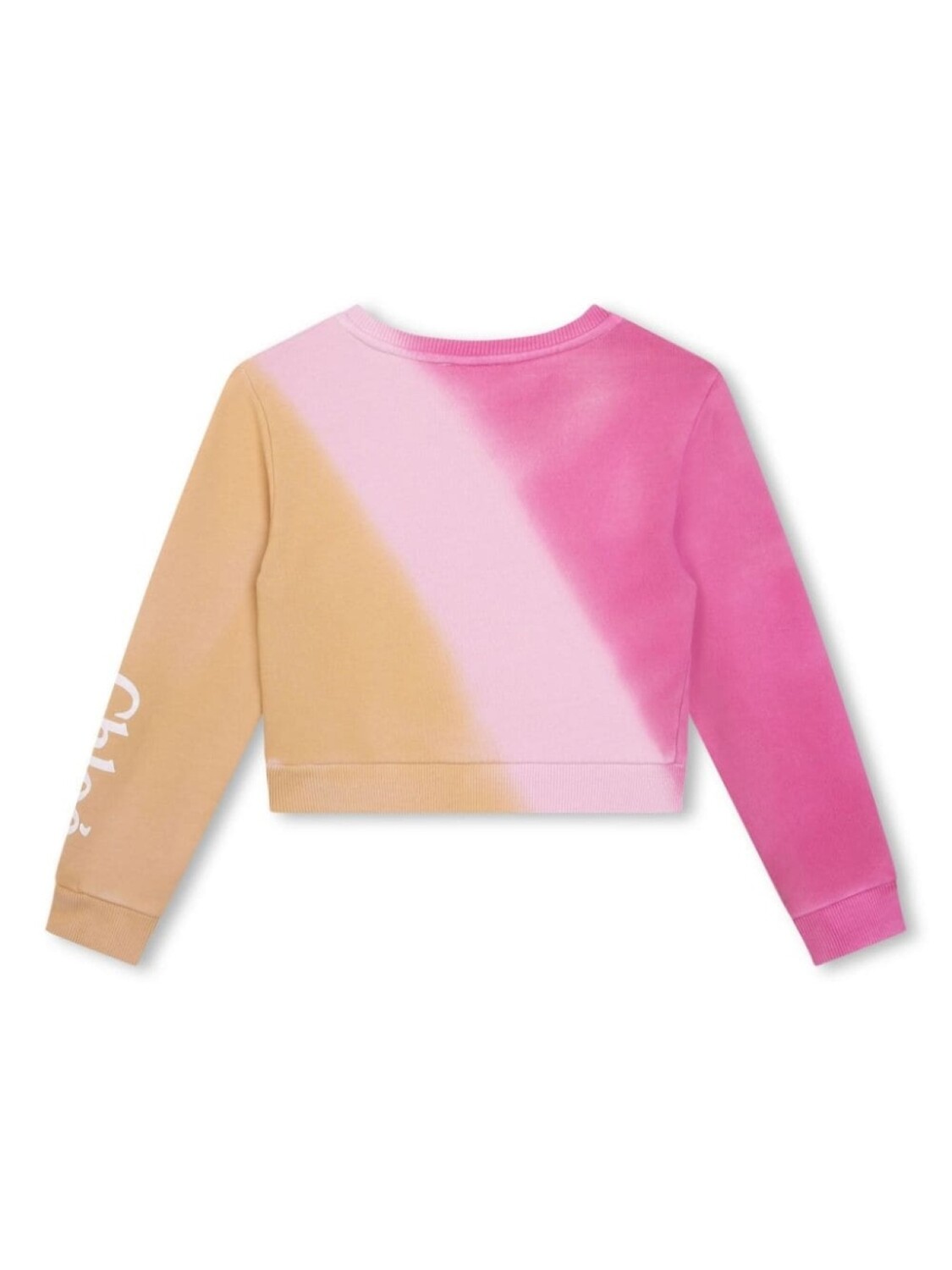 Chloé Kids толстовка с принтом тай-дай, розовый — фото 2