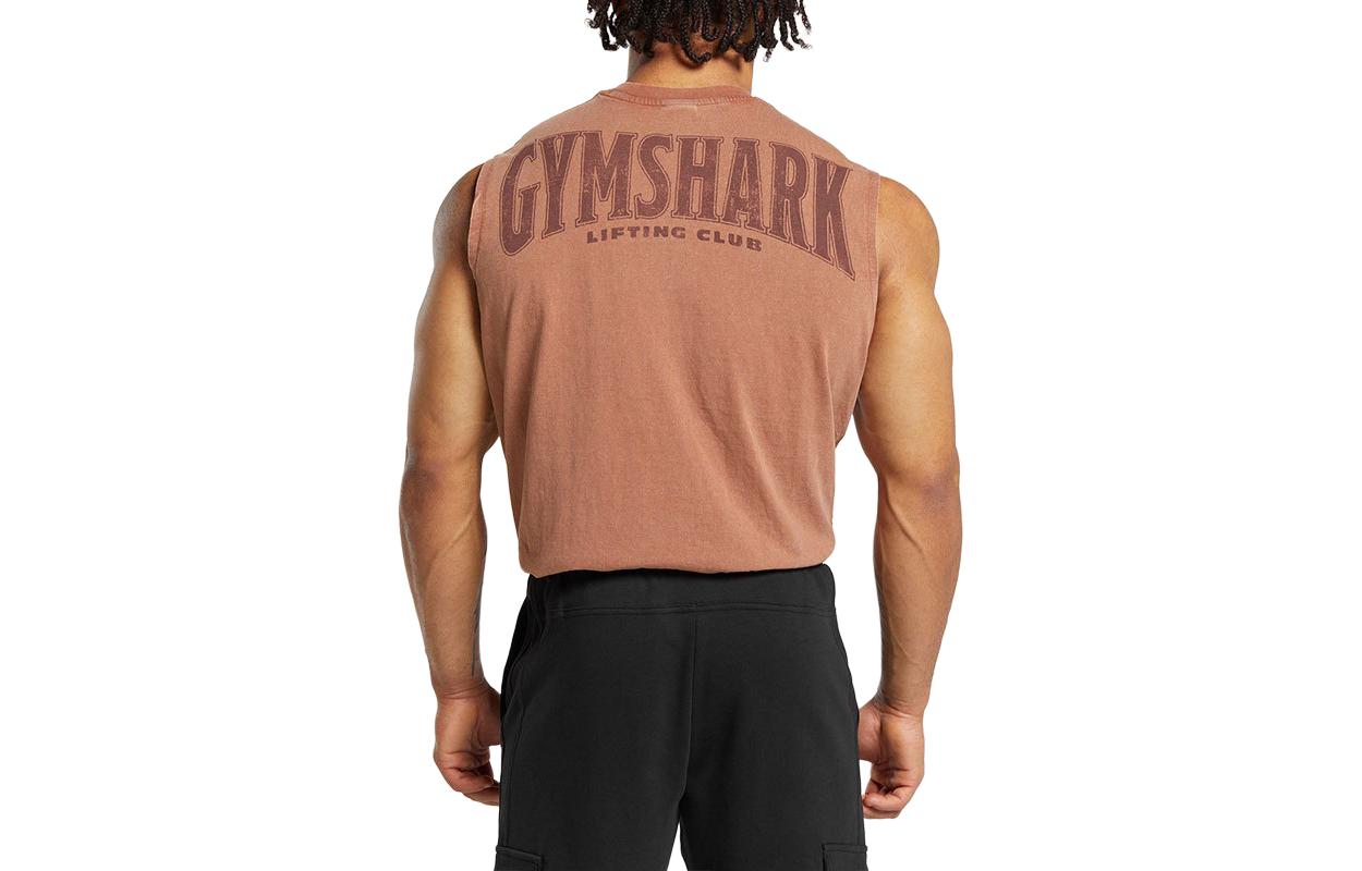 

Футболка мужская коричневая GYMSHARK