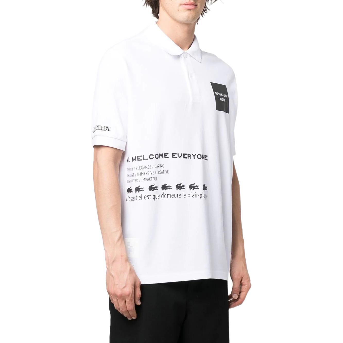 Рубашка поло мужская белая Lacoste, белый — фото 3