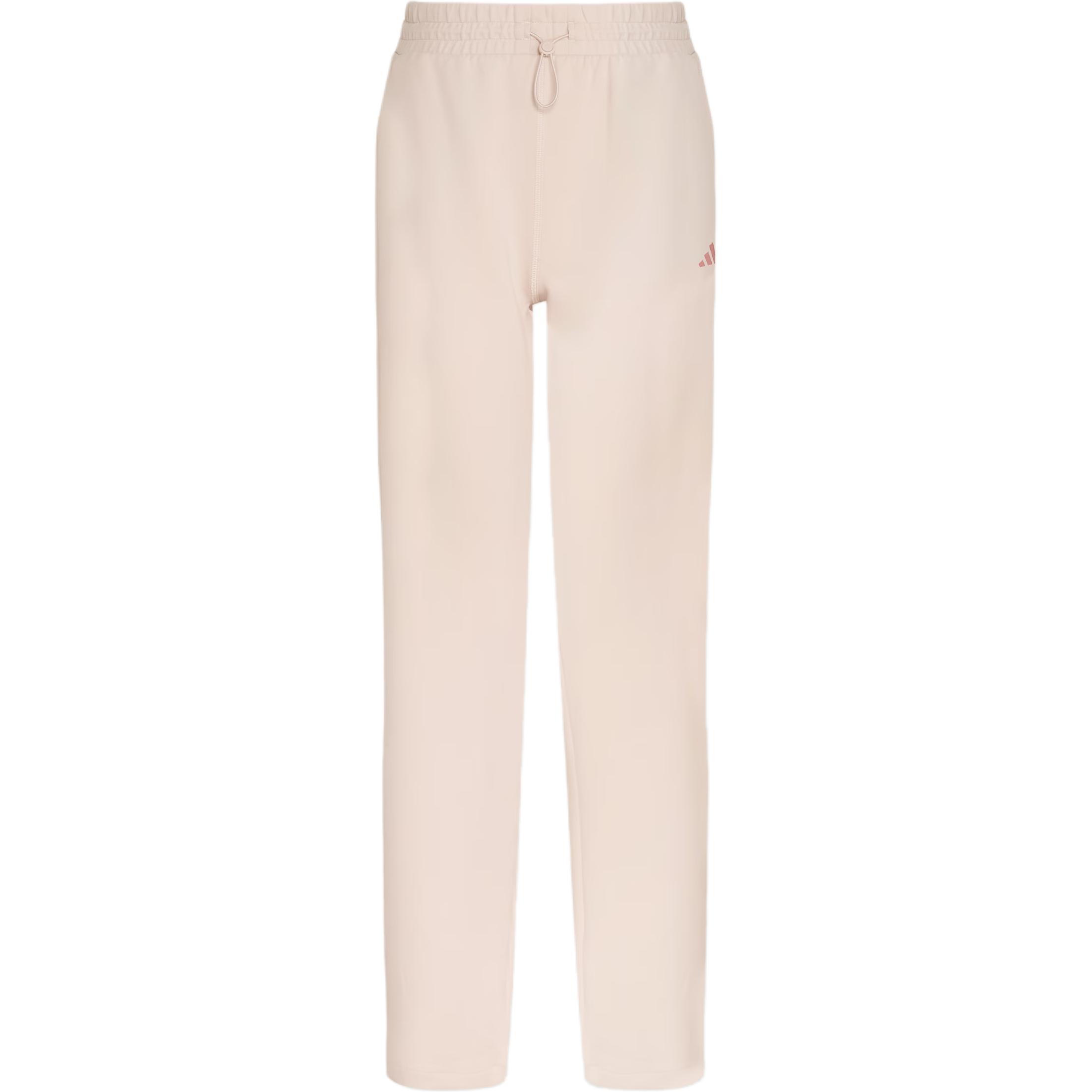 

Прямые трикотажные брюки, повседневные брюки для женщин Adidas, светлый sesame фиолетовый розовый