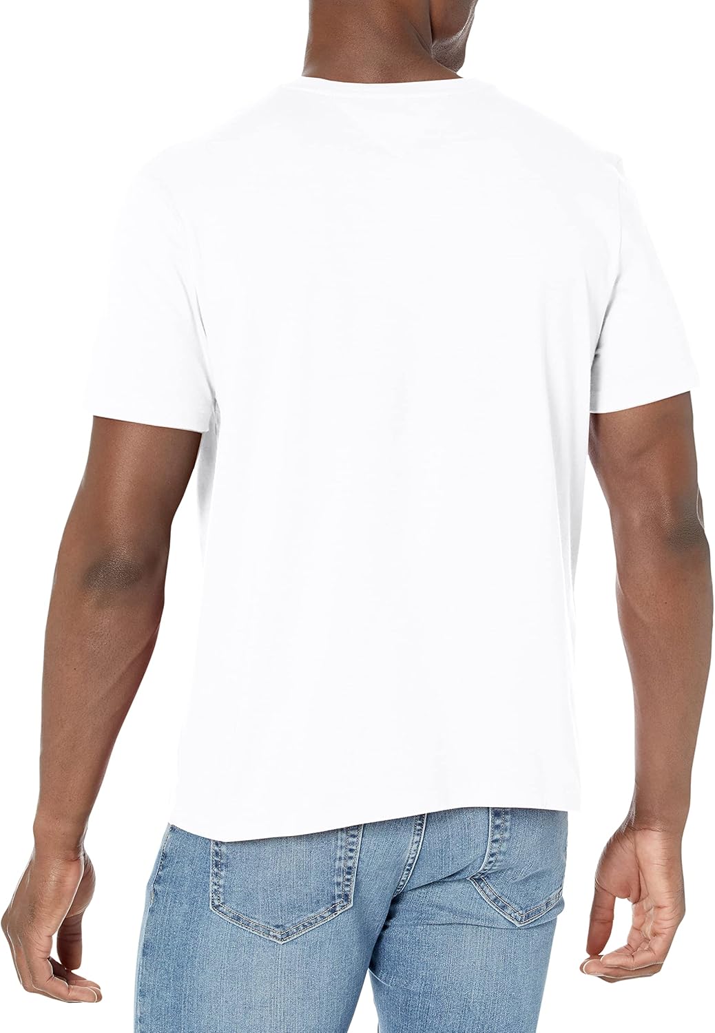 Мужская футболка с круглым вырезом и флагом Tommy Hilfiger, Bright White — фото 2