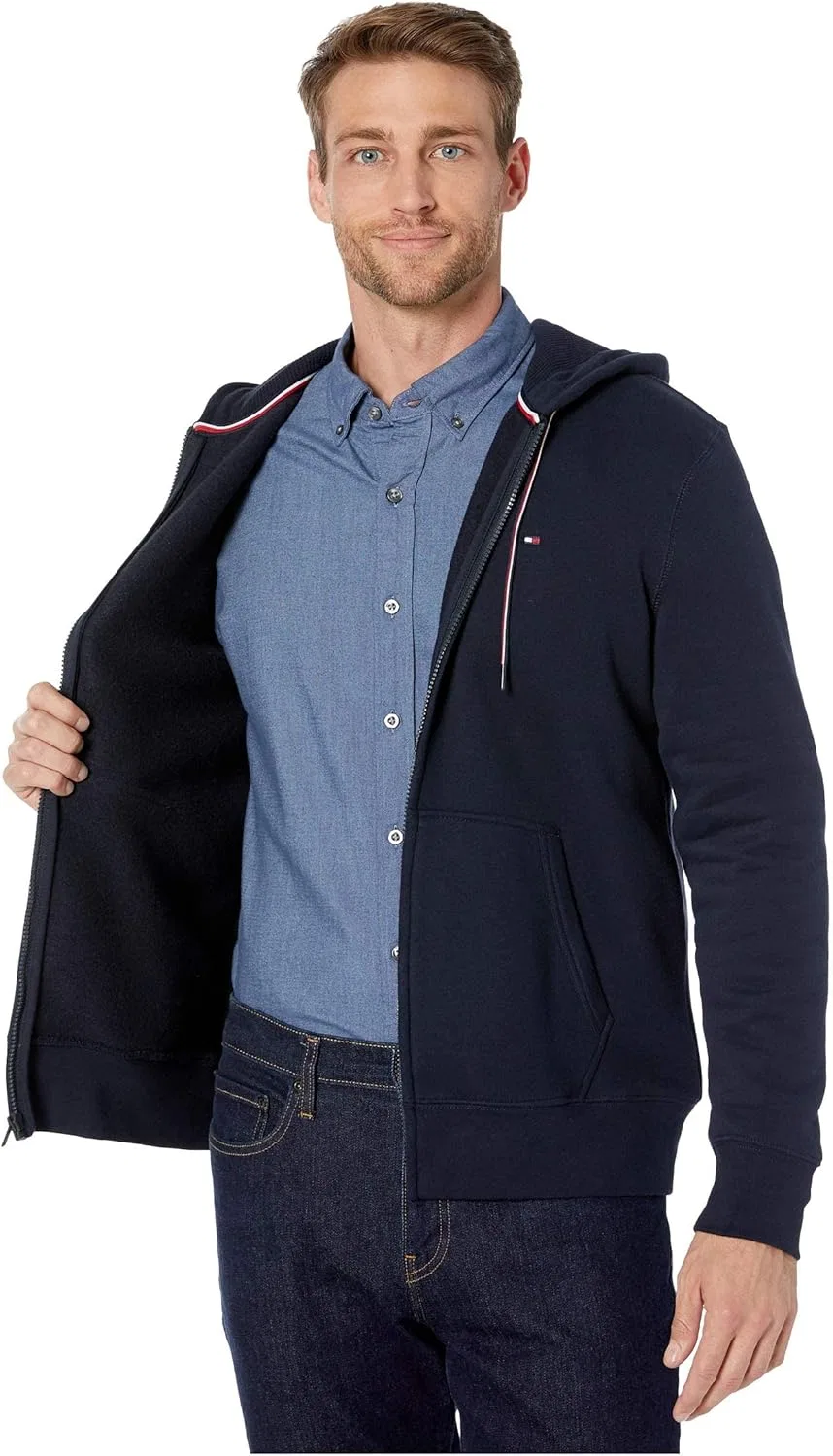 Мужская толстовка на молнии Tommy Hilfiger, Navy Blazer — фото 3