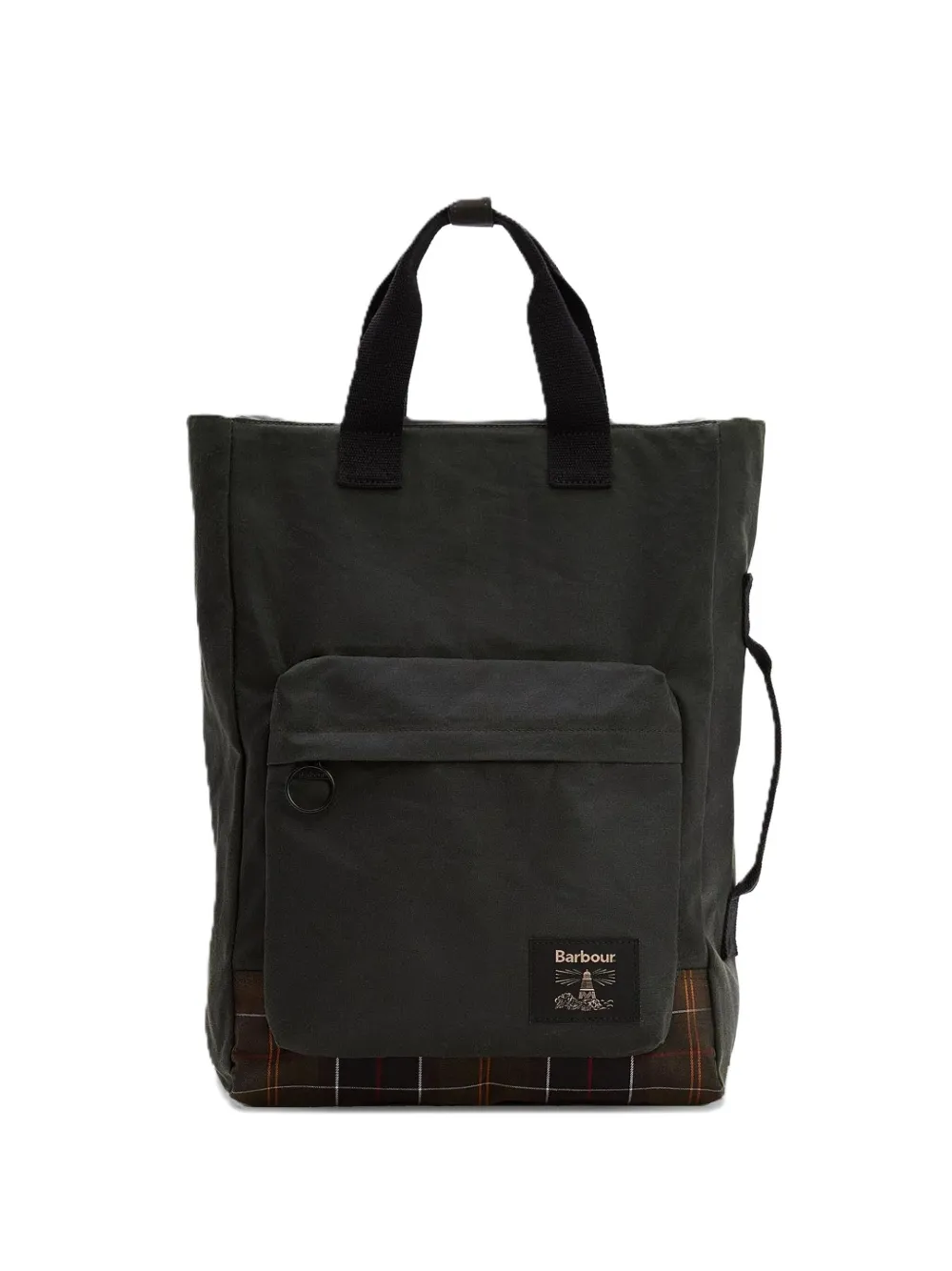 

Рюкзак Field Wax с отделкой в клетку тартан Barbour, черный