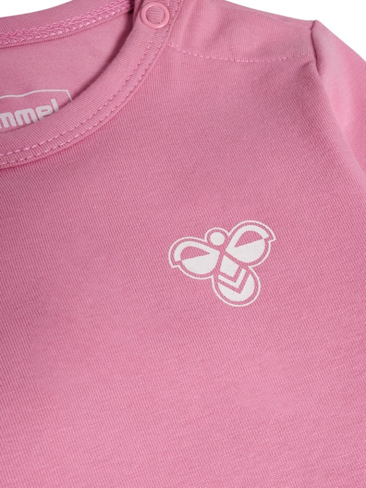 

Комбинезон для активного отдыха Mini Solid Body Longsleeve Bee розового цвета Hummel