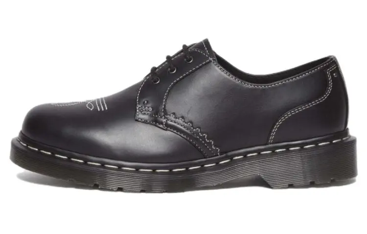 Женские кожаные туфли дерби Dr. Martens с контрастной строчкой Dr.Martens, Black