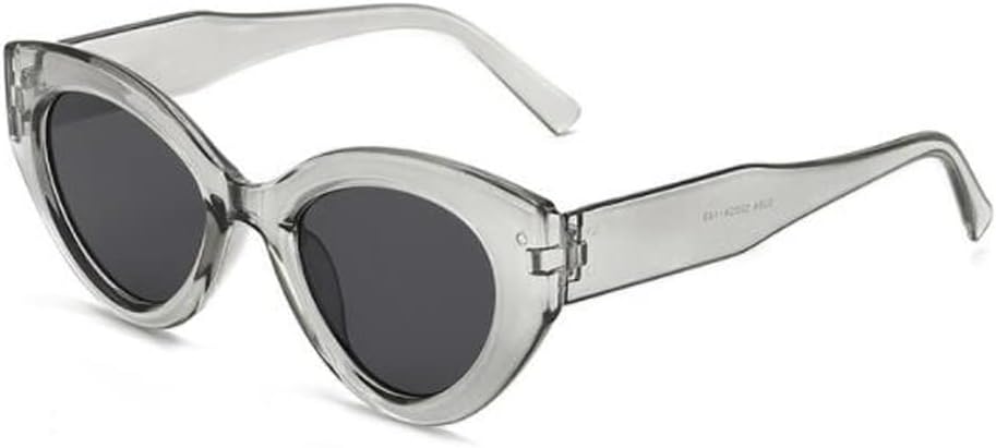 

Солнцезащитные очки в пластиковой оправе для мужчин и женщин, модные, конфетных цветов, овальной формы, с маленькой оправой и защитой от УФ-излучения Weloveushop, Gray