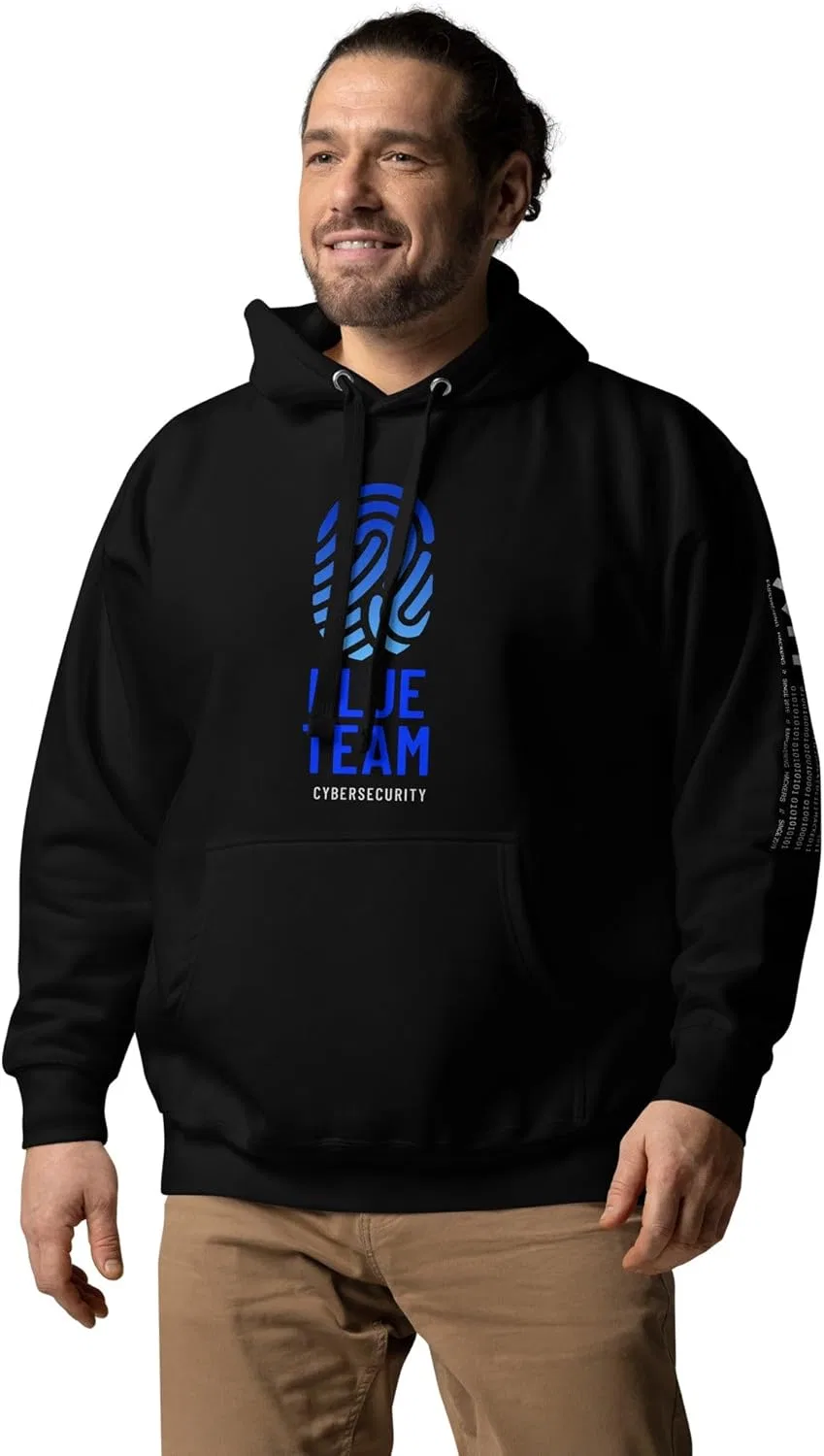 Худи Cyber Security Blue Team v2, Unisex, Black — фото 3