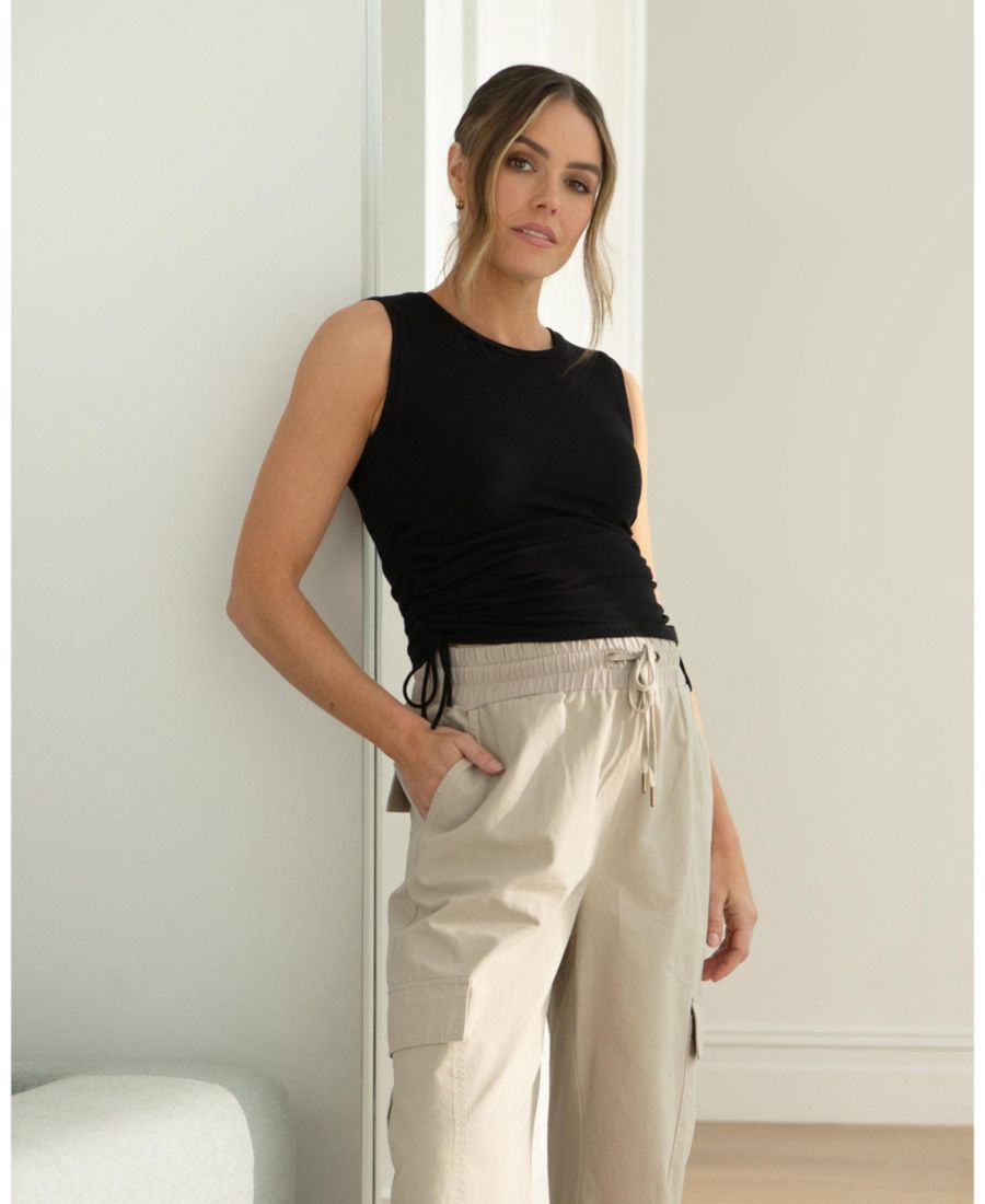 

Майка Jodie с присборенной ребристой отделкой Ripe Maternity, Black