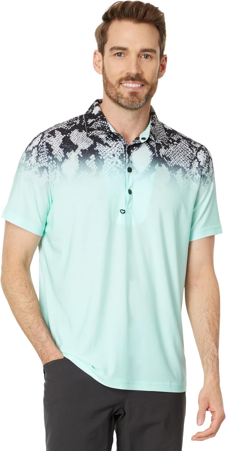 

Поло Jamie Sadock Faded Snake Short Sleeve Polo, цвет Heavenly