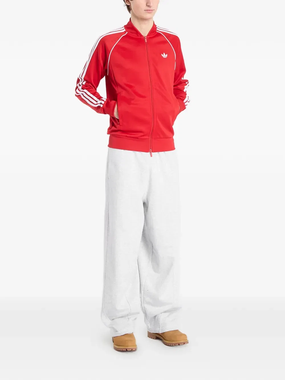 Куртка на молнии Sst Adidas, красный — фото 2