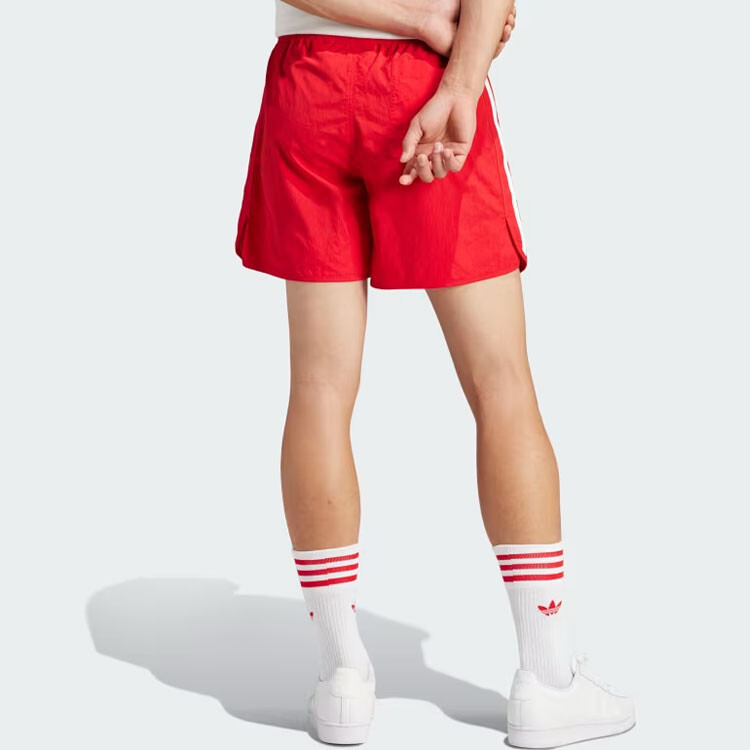 Adicolor повседневные шорты мужские красные Adidas Originals, красный — фото 3